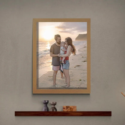 LED Personalized Glowing Art Frame